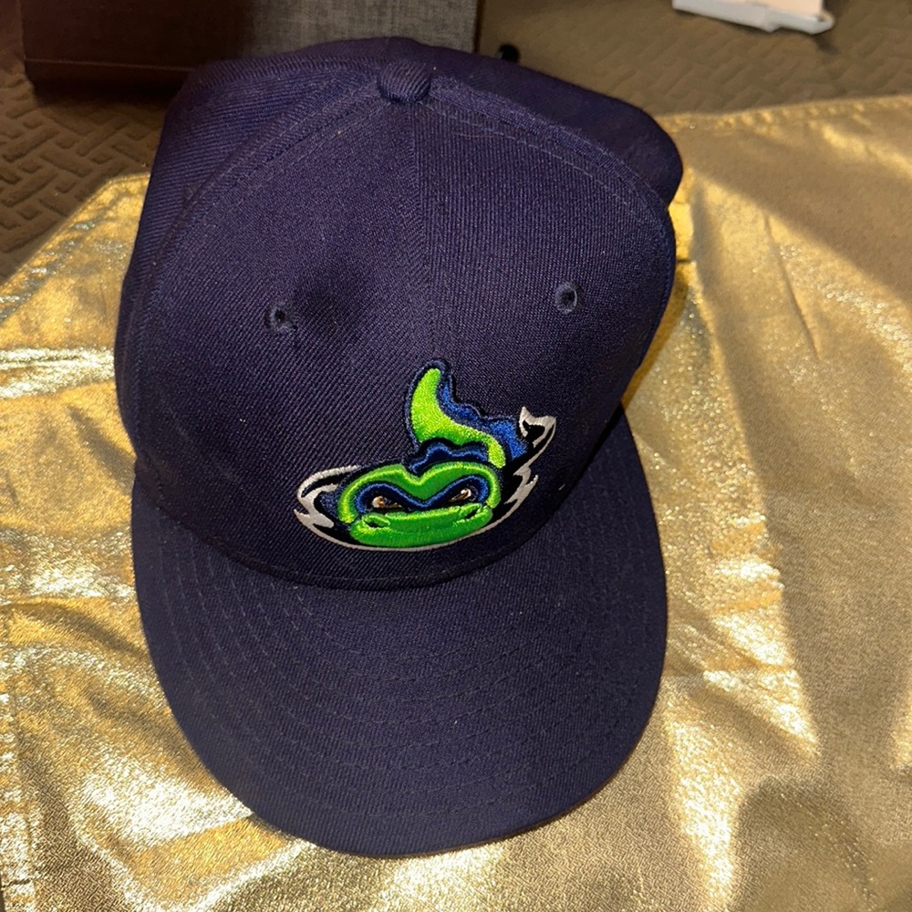 Men's Vermont Lake Monsters New Era Navy Alternate 1 Authentic Collection